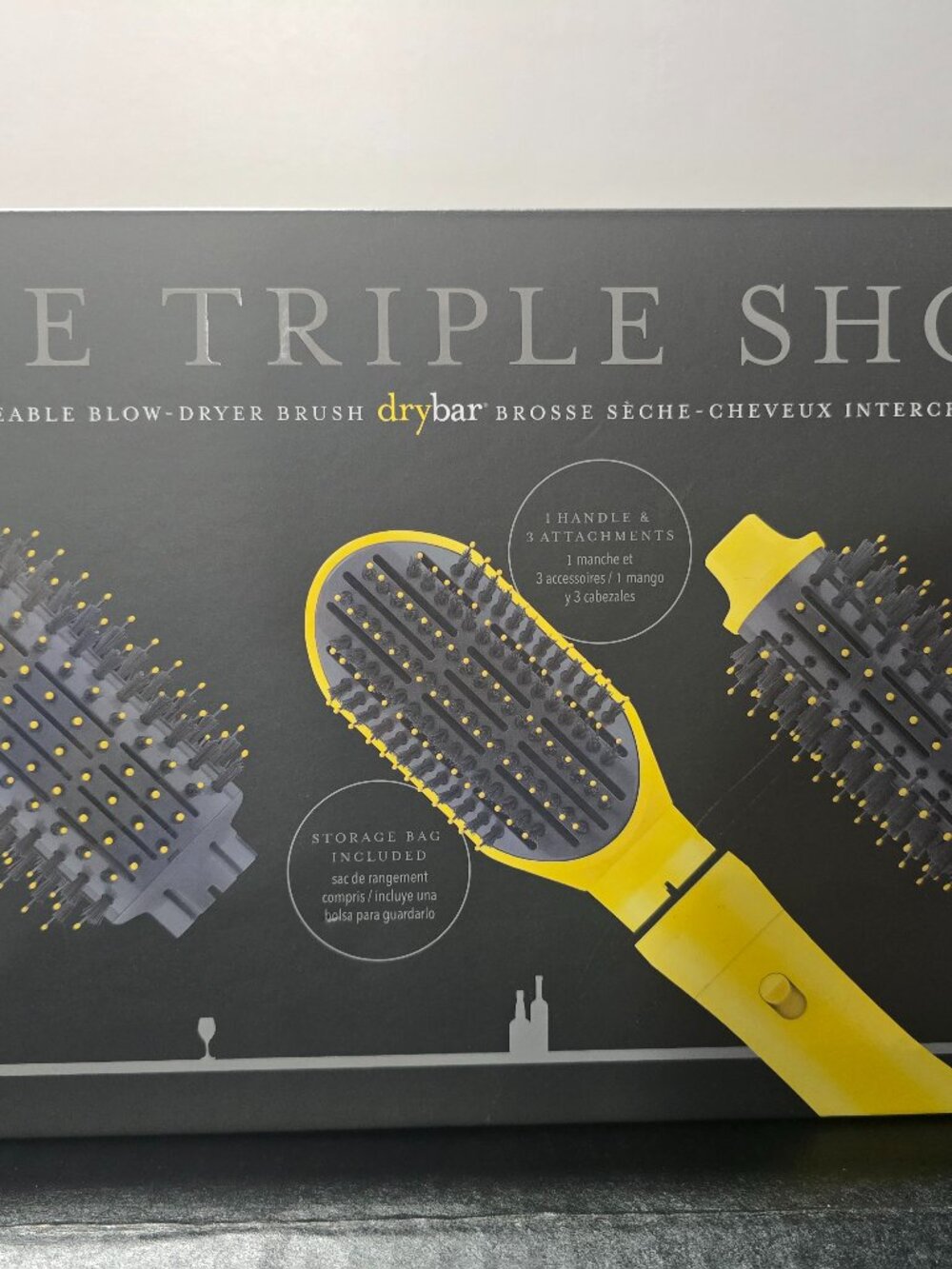 Drybar The Triple Shot Interchangeable Blow-Dryer Brush Set w/ Box